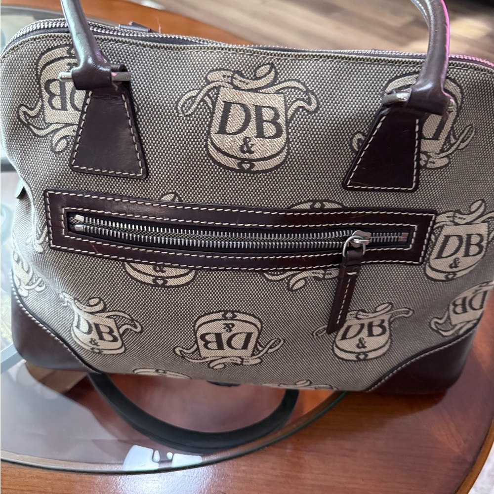 Dooney & Bourke Black and Cream Satchel